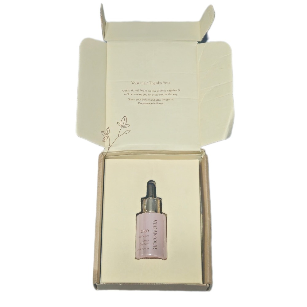 Vegamour GRO Hair Serum Women 1 fl oz Pink Plant-Based Volumizing Revitalizing